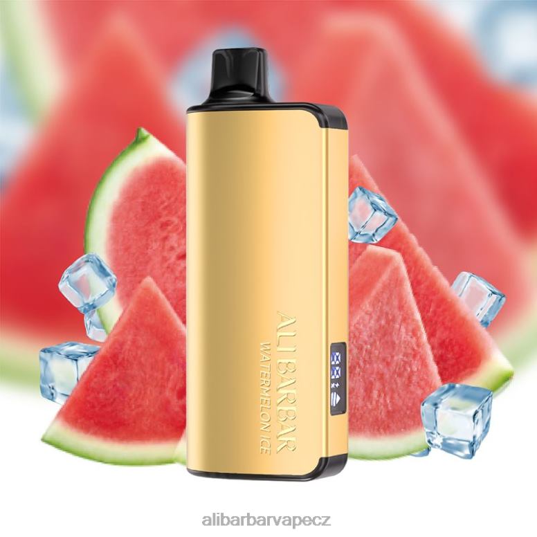 Alibarbar Ingot 20 000 jednorázových vaků melounový led B62ZN45 - Alibarbar Vape Nicotine Review