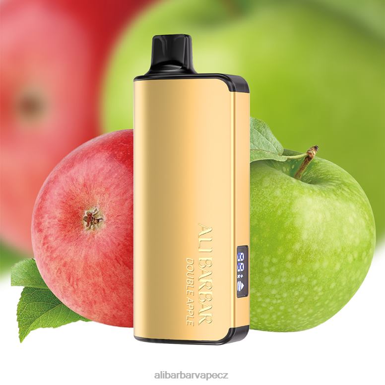 Alibarbar Ingot 9000 jednorázových vaků dvojité jablko B62ZN28 - Alibarbar Vape Nicotine
