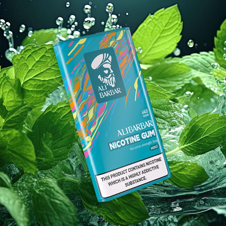 Alibarbar nikotinové žvýkačky jablko B62ZN98 - Alibarbar Vape Nicotine