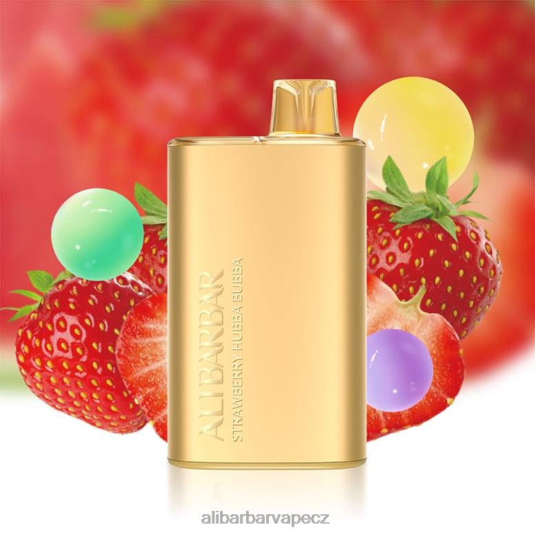 Alibarbar Rich 8000 jednorázových vapů jahodová hubba bubba B62ZN12 - Alibarbar Vape Praha