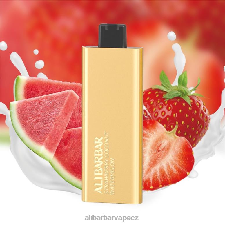 Alibarbar Pandora 7000 jednorázových vaků jahodový kokosový meloun B62ZN62 - Alibarbar Vape Praha