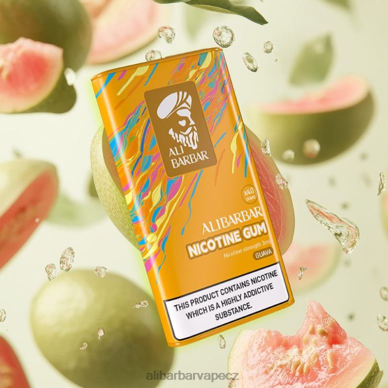 Alibarbar nikotinové žvýkačky guava B62ZN100 - Alibarbar Puffs
